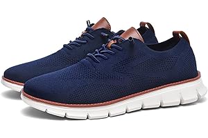 QUYIFA Breeze Shoes Oxford para Hombre con Cordones, Ligeros, Informales, cómodos, Zapatos para Caminar, Urban Breeze, Zapatillas de Deporte de Malla para Hombre, Zapatos de Negocios