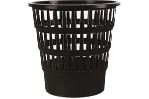 Office Products Model 19053621-05 papperskorg 16 liter plast papperskorg design för kontor kök; 1 st svart elegant och prakti
