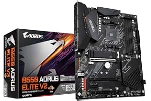 Gigabyte B550 AORUS Elite V2 (AMD Ryzen 5000/B550/ATX/PCIe4.0/DDR4/USB3.2 Gen 1/Realtek ALC1200/M.2/2.5 GbE LAN/HDMI/DP/Gaming płyta główna), czarny