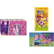 Coffret Mosaïque Enfant Janod Animaux De La Forêt - 2 Tableaux Autocollants - Loisir Créatif Dès 7 Ans