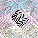 BMC 5 Sheet Holographic Nail Art Vinyl Sticker Guides - Water Marble Collection