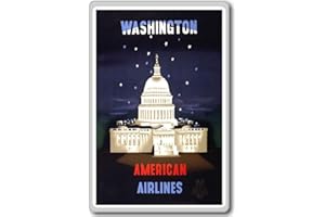 PHOTOSIOTAS Washington DC, USA vintage travel fridge magnet - Calamita da frigo