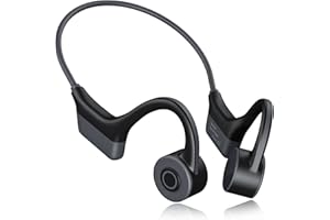 TONFARB Cuffie conduzione ossea, cuffie a conduzione ossea orecchie libere auricolari conduzione ossea Bluetooth 5.0 senza fili con IP67 impermeabile, 8 ore di autonomia per corsa, jogging, bicicletta, yoga