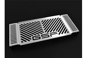 HOMRY Compatible with: Suzuki GSF 650 Bandit 2007-14 Radiator Cover Water Cooler Radiator Grille Radiator Guard Radiator Guard Logo Silver