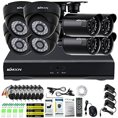 KKMOON 16CH Kanal Voll 960H/D1 800TVL CCTV ¨¹berwachung DVR HDMI P2P Onvif Digital Video Recorder + 4 * Indoor Dome-Kamera + 4 * Outdoor Wetterfest Bullet-Kamera + 8 * 60ft Kabel unterst¨¹tzt IR-CUT¡­ - 8