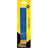 Idena 20013 &ndash; Pencil, 4 Pieces, HB Hardness, with Eraser Tip, Blue