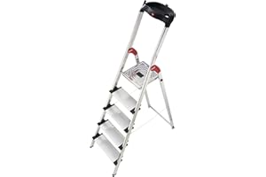Hailo 8040-501 XXL 150 kg Capacity Aluminium Deluxe Comfort Steps (5 Steps)
