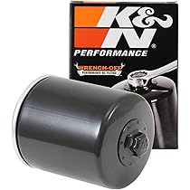 K&N Powersports Oliefilter - Opschroeffilter Chrome 74x94mm compatibel met Harley Davidson, Buell (KN-171C