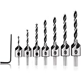 Punta Da Trapano Svasatore 8 Pezzi ZoomSky Punta Da Taglio Smusso