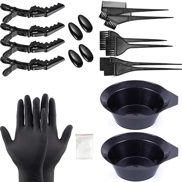 Haarfärbe-Set Für Zu Hause - Inkl. Schüssel, Pinsel, Kamm, Duschhaube & Mehr