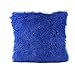 Produktbild Siilrut 43 x 43 cm weiche Plüsch-Kissenbezüge Sofa Taille Überwurf Kissenbezug Überwurf Kissenbezug Home Decor, blau, 16 X 16inch