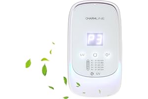 CHARMLINE Purificatore d’aria con ozono e ioni negativi, per eliminare gli odori di stanze per animali, case nuove, bagni e cucine, generatore di ozono per interni, eliminatore di odori con diffusore di aromi