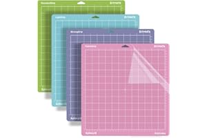 ZINUEEN Tappetino da taglio 30,5x30,5cm pollici per silhouette camo 4/3/2/1, tappetini autoadesivi a 4 pack per Cricut Explore One/Air 2/Maker, Variety viscosità Cutter Set