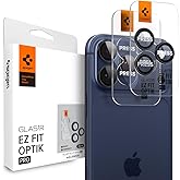 Spigen iPhone 17 Pro/Pro Max /16 Pro/Pro Max ile Uyumlu Kolay Kurulum Kamera Lens Camı Koruyucu GLAS.tR EZ Fit Optik Pro (2 A