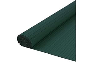 True Products 2m x 4m PVC Garden Fence Artificial Bamboo Slat Privacy Balcony Screening Green