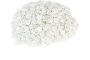 ZWQLZG 400 Stück Leuchtsteine Weiß Leuchtende Steine, Leuchtende Steine Garten im Dunkeln leuchten Garten, Dekosteine Garten, Nachtleuchtende Steine für Yard Gras und Aquarium Fisch Behälter