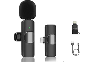 Jk products shopping online Micro Cravate sans Fil lavalier Compatible Apple iPad iOS Smartphone Pc Microphone Plug and Play Enregistrement Live Stream Youtube Compatible Apple Uniquement