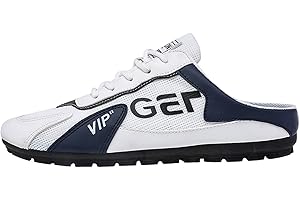 VBEDKDEB Chaussures De Sport Half pour Homme, Chaussures Sport Homme, Homme Chaussure De Sport, Hommes Slip on Mule Backless Sneakers Anti Slip Walking Mules Casual Sports Mocassins