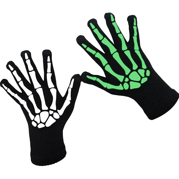 Handschoenen skelet kind | Griezelige kinderhandschoenen