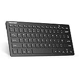 TECKNET 2.4G Wireless Keyboard For Windows 10/8/7/Vista/XP and Android Smart TV, Extra Long Battery Life, UK keyboard Layout 