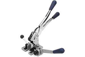 Okuyonic Strapping Banding Tool,Strapping Packing Machine Multi Function 3 in 1 Manual Steel Strap Tensioner Crimper for Industrial and Household Packaging