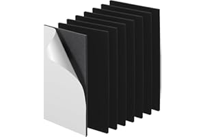 APLZGMG 8 Pcs Magnetic Strips with Adhesive Backing, Flat Magnetic Strips for Crafts, Rectangle Magnetics Tape for DIY Projects, Flexible Magnetics Strip for Whiteboard Organization (3.9 X 2 X 0.08 Inch)