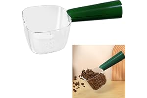 syiyunran Cuchara Medidora Comida Seca Para Perros Y Gatos - Verde, 1 Pieza, con Clip, Medidor Cucharas Medidoras Pienso Vaso, Ideal Tomar la por Volumen Cuando se Alimenta a Las Mascotas