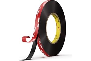 Elover Tung last montering tejp dubbelsidig, VHB vattentätt skumband, 4,8 m längd, 1 cm bredd för bil LED-remsor, heminrednin