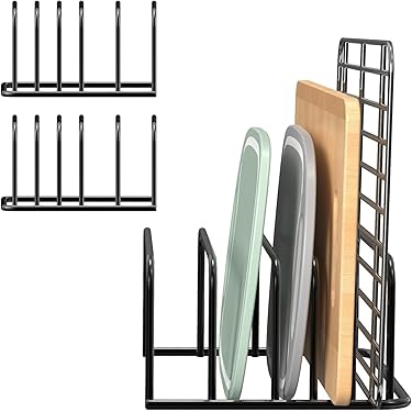 thumbnail: NASSMOSSE Snijplank Organizer 5 Sleuven - Roestvrij Staal, Ruimtebesparend