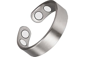 EnerCoppeX 3500 Gauss Magnetic Ring for Men and Women, 99.99% Pure Copper Magnetic Ring, Classic Graphic Design Including 4 Magnets (B)