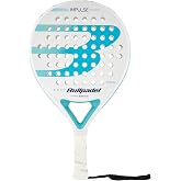 Bullpadel Impulse W 2026 Women White/Blue - Exclusive PadelPROShop | Padel racquet woman Ed.2026, initiation. EVA Soft anti-v
