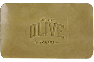 KORRES Olive Blossom Sapone solido per il corpo con olio extravergine di oliva e profumo di fiori d'olivo, nutriente e idratante, vegano, 125g