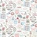 Produktbild Home Fashion Lunch Serviette Love Icons 33 x 33 cm, Mehrfarbig, One Size