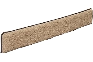 K. & N. Schurwolle 550 Boudin de porte en laine vierge Marron clair 80 cm