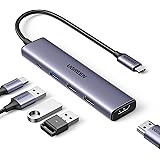 UGREEN Revodok Hub USB C HDMI 4K Adattatore USB C a USB 5 in 1 con PD 100W Carica Docking Station Compatibile con MacBook Pro