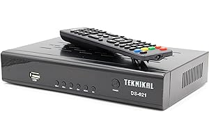 DESIGNO TEKNIKAL Full HD Satellite Receiver Set Top Box + Recorder + Tuner, Use SKY Dish to receive Free TV Channels