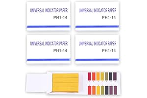 IZyufan 320 Stück Lackmuspapier, pH Wert Teststreifen, pH-Wert-Bereich 1-14, Ideal für die Prüfung vieler alltäglicher Substanzen