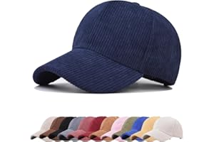 DURINM Cappellino da Baseball Classic Unisex Cappello da Sole in Velluto a Coste Regolabile con Visiera Curva Berretto per Sport Caldi Berretti Invernali da Baseball Donne