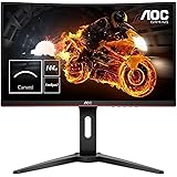 AOC Gaming C24G1 - 24 Zoll FHD Curved Monitor, 144 Hz, 1ms, FreeSync Premium, HDMI, DisplayPort) schwarz