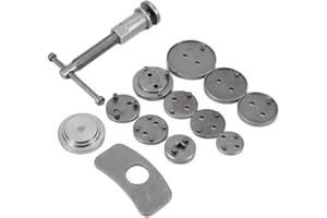 YIFAA 13 Pièces Coffret Repousse Piston d'étriers de Freins pour Remplacement de Disque Outil et adaptateurs,Kit de Réparation pour Repousse Piston