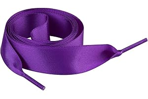 Jamron Piatto Seta Raso Nastro Lacci delle Scarpe 2CM di Larghezza per le Scarpe da Ginnastica Ballerine Pumps