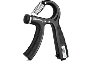 AUOKAI Hand Grip, Ejercitador de Manos Ajustable de 5-60kg, Fortalecedores de Mano para Entrenar el Agarre, la Fuerza de Los Dedos, la Muñeca, el Antebrazos Fortalecer