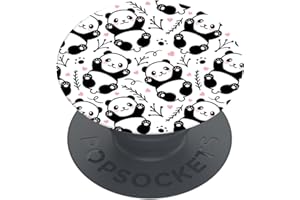 PopSockets | PopGrip | Ausziehbarer Halterung und Griff für Smartphones und Tablets | Fingerhalter Basic Panda Boom