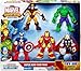 Produktbild Playskool Heroes, Marvel Super Hero Adventures, Super Hero Team Pack [Wolverine, Hulk, Captain America, Iron Man, and Thor]
