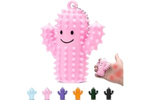 KOVSGQ Little Ouchies Pain Fidget, Spiky Grippie Stim Keychain, Portable Pocket Mini Fidget Toys, zabawka antystresowa, dla dzieci i dorosłych (różowy)