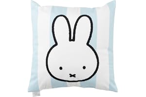 United Labels Miffy kudde, kudde 40 x 40 cm, vit blå, soffkudde, dekorativ kudde för fans