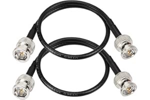 Superbat 3G/6G HD SDI BNC 1ft cienki i krótki kabel (Belden 1855A) obsługuje HD-SDI/3G -SDI/4K / 8K precyzyjny rejestrator SDI kabel wideo (2 sztuki)