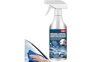 Bavokon 60 ML Spray Anti Buée Vue,Agent Revêtement Imperméable Spray Anti Pluie Voiture Nettoyant pour Pare-Brise Avant Voiture,Anti-Buée Agent pour Lunettes Pare-Brise Visière Casque Moto
