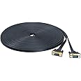 DTech Ultra Thin Flat VGA Cable 15m Standard 15 Pin Male to Male Gold Plated Connector SVGA PC Projector HDTVs Laptop Computer Monitor Wire