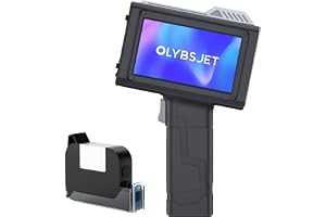 OLYBSJET BT-HH6205B bärbar handhållen skrivare med 4,3 tum 12,7 mm HD-pekskärm pistol bläckstråleskrivare hand för text datum